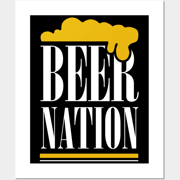 Beer Nation Wall Art by MZeeDesigns